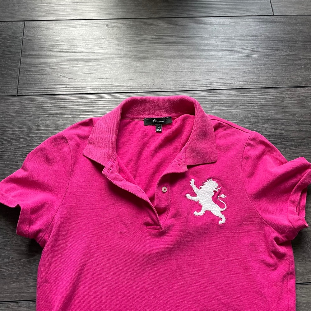 ❌SOLD- Express pink polo